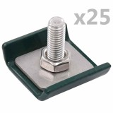 Cumpara ieftin Conector grilaj din plasa, verde, 25 seturi