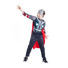Costum Thor KidMania&reg; cu muschi pentru baieti 7-9 ani 120-130 cm