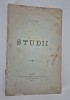 Carte veche 1899 V Cires Studii