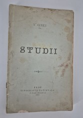 Carte veche 1899 V Cires Studii