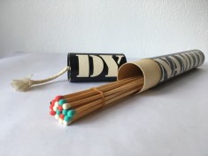 Cutie chibrite colectie, vintage, DYNAMITE, cutie cilindrica 30cm, Made in Japan