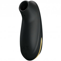Stimulator Clitoris Otis 7 Moduri Suctiune Silicon Negru/Auriu