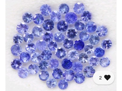 Tanzanit natural 10 ct lot foto