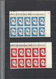 ROMANIA1969 LP 699 COLABORAREA CULTURAL ECONOMICA INTEREUROPEANA BLOCURI DE 10 TIMBRE MNH