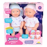 Set doua papusi bebelusi Maia si fratiorul geaman