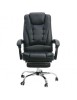 Scaun directorial OFF 418, piele ecologica, rotativ, mecanism de balans, suport picioare, 120 kg