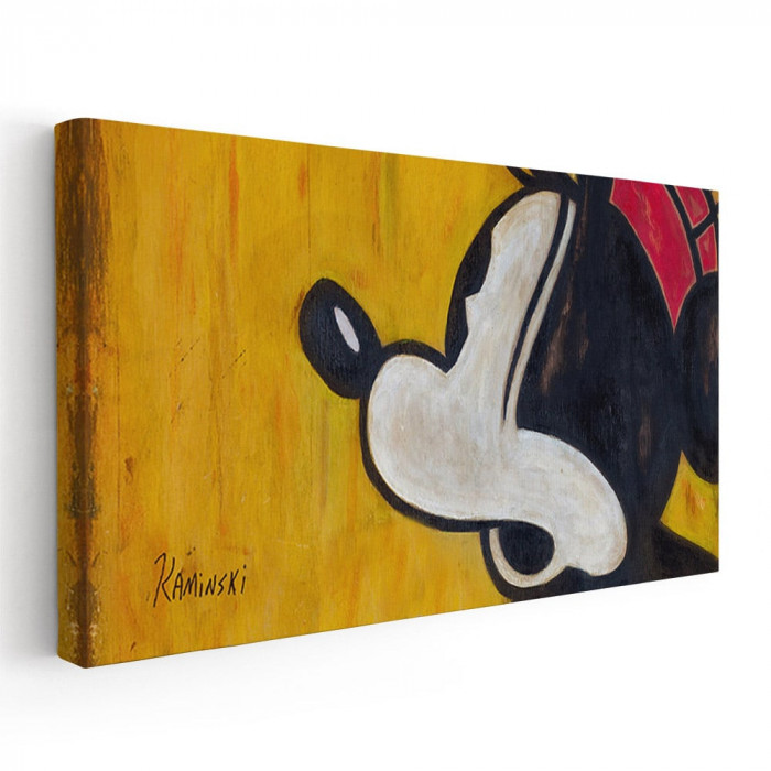 Tablou afis Mickey Mouse desene animate 2253 Tablou canvas pe panza CU RAMA 40x80 cm