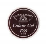 Cumpara ieftin Gel Color Unghii, Vopsea de Arta Global Fashion, Seria Rose Red F69, 5g