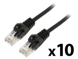 Cablul Patch U/UTP 5e 1m 26AWG CCA PVC negru