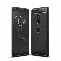 Husa TECH-PROTECT TPUCARBON Sony Xperia XZ3 Black foto