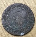 MNDSTR4 AUT AUSTROUNGARIA 3 Kreuzer 1812