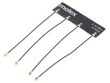 Antenă Bluetooth WiFi ZigBee 70x20mm U.FL 100mm