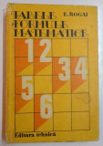 TABELE SI FORMULE MATEMATICE de E. ROGAI , 1984