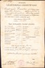 HST A799 Certificat 1907 Școala civilă de fete Biserica Albă