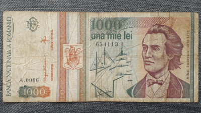 1000 Lei 1993 Romania / 654113 foto