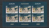 Romania 2009 - #1832E Eurpa 2009 Astronomie M/S 1v MNH, Nestampilat