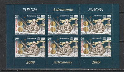 Romania 2009 - #1832E Eurpa 2009 Astronomie M/S 1v MNH foto