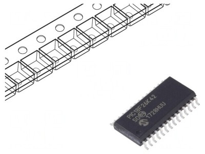 Microcontroler PIC 64kB 64MHz 2,3-5,5V SMD SO28 PIC18 foto