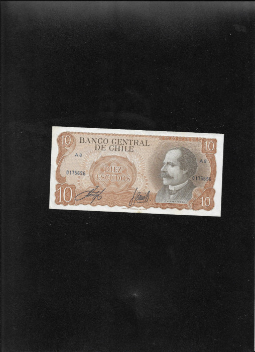 Chile 10 escudos 1967(76) seria175696
