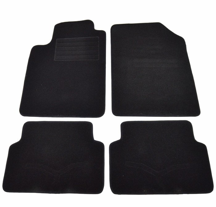Covorase mocheta Renault Laguna 2 2002-2007 Negre, set de 4 bucati
