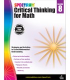 Spectrum Critical Thinking for Math, Grade 8