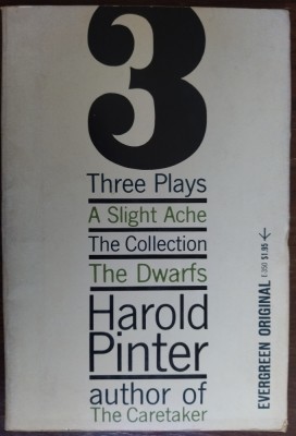 HAROLD PINTER: 3 PLAYS (A SLIGHT ACHE/THE COLLECTION/THE DWARFS) 1963/LB ENGLEZA foto