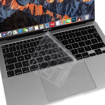 Husa Protectie Tastatura Techsuit PureTypeX pentru Apple Macbook Air 13 (2020), Transparenta foto