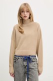 Hugo Blue pulover culoarea turcoaz, cu turtleneck, 50522508