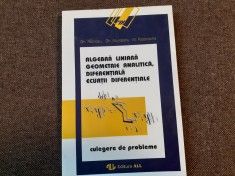 GH ATANASIU M POSTOLACHE ALGEBRA LINIARA,GEOMETRIE ANALITICA,DIFERENTIALA,ECUATII DIFERENTIALE