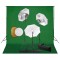 vidaXL Set studio foto cu lămpi, umbrele, fundal și reflector 3067088
