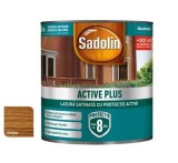 Lazura satinata pe baza de apa 2.5 L, nuanta Stejar, pentru lemn exterior