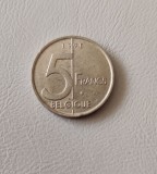 Belgia - 5 franci / francs (1998) Regele Albert II - monedă s331, Europa