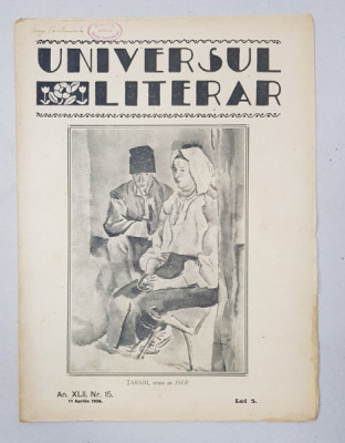 REVISTA &amp;#039;UNIVERSUL LITERAR&amp;#039;, ANUL XLII, NR. 15, 11 APRILIE 1926 foto