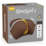 Masturbator bust cu vibratii dublu Lovetoy Streetgirl Pulse Box Maro II, Lybaile