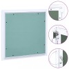 Trapa Acces Rigips 400x400 mm, Cadru Aluminiu, Inspectie Perete/Tavan, Verde/Argintiu