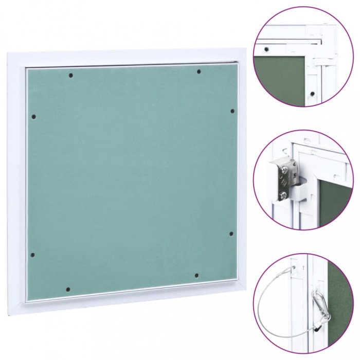 Trapă de acces din gips-carton, cadru de aluminiu, 400 x 400 mm