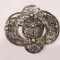 BROSA argint TRIBALA in filigran SPLENDIDA marcaje VECHI rara OPULENTA de efect