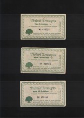 Rar! Set Argentina tichete de troc 5 + 10 + 20 creditos