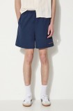 Thisisneverthat pantaloni scurti Jogging Short - UPDATED barbati, culoarea albastru marin, TN241WSONS04