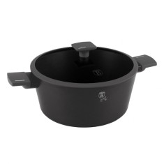 Oală cu capac 28 cm, 6.1L &ndash; Berlinger Haus BH8132, Anthracite Collection, ideală pentru m&acirc;ncăruri consistente