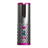 Ondulator automat Auto Curler, 200&deg;C, afisaj digital, incarcare USB, 2500 mAh, invelis ceramic, Gri