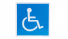 Sticker Semn Persoane cu Dizabilitati, WOLFPACK PROFESSIONAL LINE, Albastru, 21 x 21 cm - RESIGILAT
