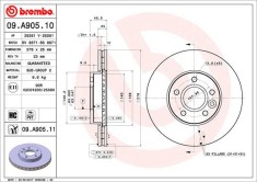 BREMBO 09.A905.11 PRIME LINE - UV Coated Disc frana