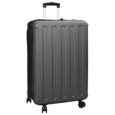 vidaXL Valiză pliabilă cu carcasă dură 28&#039;&#039; Gri &icirc;nchis 50x30x76 cm ABS