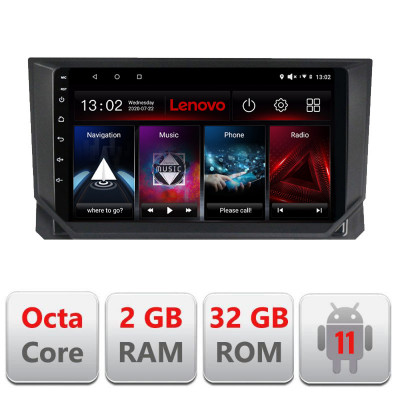 Navigatie dedicata Seat Arona Lenovo Octa Core cu Android Radio Bluetooth Internet GPS WIFI DSP 2+32 GB 4G kit-arona+EDT-E509- CarStore Technology foto