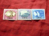 Serie mica SWA 1945 supratipar pe South si Suid Africa ,Pacea ,3val, Nestampilat