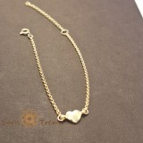 Bratara Amoria , placata aur 18K, 18+5 cm, cu inima, Brazilia