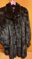 Haina de dama din vizon natural