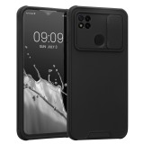 Husa Kwmobile pentru Xiaomi Redmi 9C, Silicon, Negru, 57391.01, Plastic, Carcasa