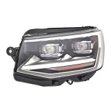 Far VW Transporter / Multivan (T6), 04.2015-, partea Stanga, electric, LED, fara unitate control led, cu motoras, Valeo